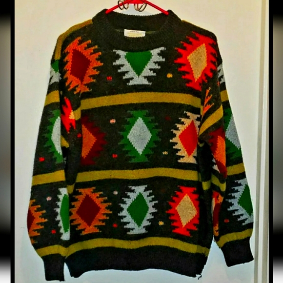 United Colors Of Benetton Shetland Wool SweaterMade In Italy - Picture 1 of 12